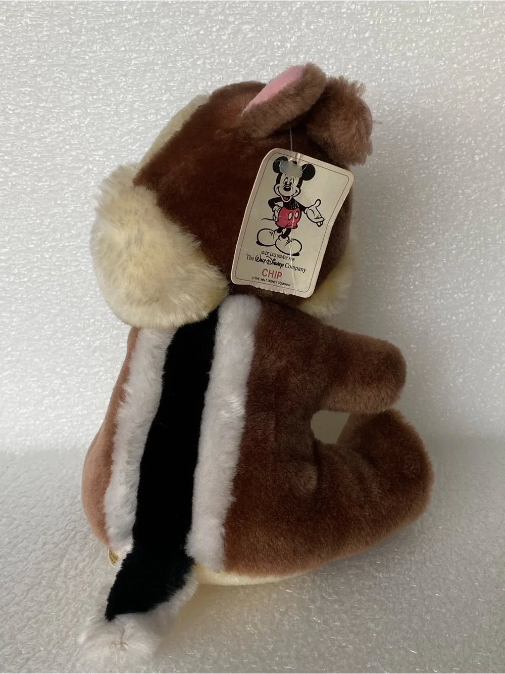 Vintage Disneyland Walt Disney World CHIP From Chip 'n' Dale Plush Chipmunk Toy